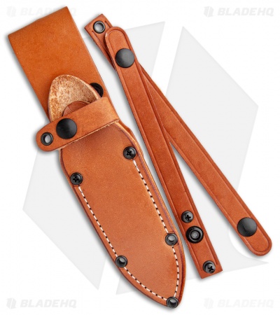 Bark River Bravo 1 Field Fixed Blade Knife Burgundy Canvas Micarta (4.25" Satin)