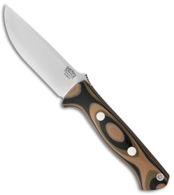 Bark River Bravo 1 LT Fixed Blade Knife Green Camo G-10 (4.25" Elmax)