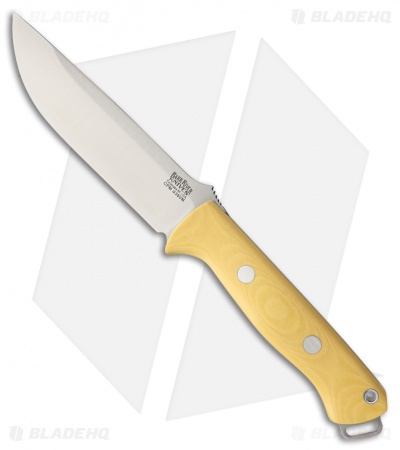 Bark River Knives Bravo 1.25 Fixed Blade Knife Antique Ivory Micarta (5" S35VN)