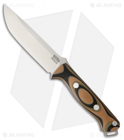 Bark River Knives Bravo 1.25 Fixed Blade Knife Mil-Spec Camo G-10 (5" S35VN)