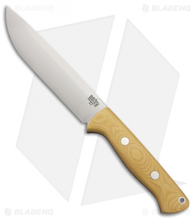 Bark River Knives Bravo 1.5 Field Knife Antique Ivory Canvas