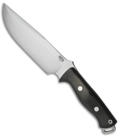 Bark River Bravo Survivor Fixed Blade Knife Black Micarta (7.125" Satin)