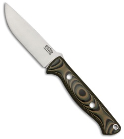 Bark River Gunny Bravo Fixed Blade Knife Tan Camo G-10 (3.75" A2 Satin)