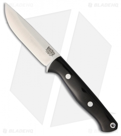 Bark River Gunny Hunter Fixed Blade Knife Black Micarta (3.75