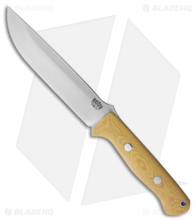 Bark River Knives Bravo 1.5 Field Knife Natural Canvas Micarta (5.75" CPM-3V)