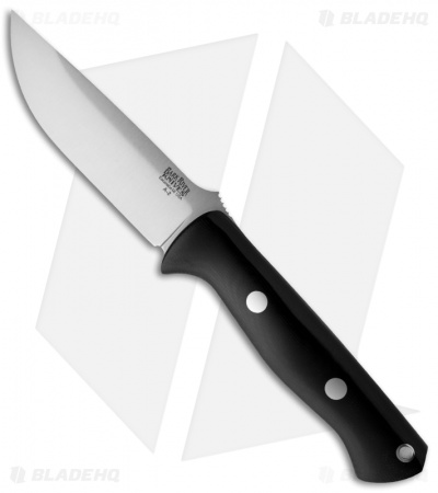 Bark River Bravo 1 Black Canvas Micarta Knife - Blade HQ
