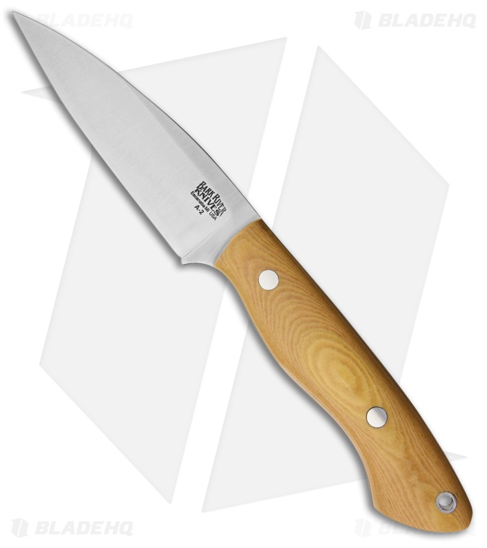 Bark River Bush Seax Bantam Fixed Blade Knife Antique Ivory 