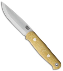 Bark River Bushcrafter II Fixed Blade Knife Antique Ivory Micarta (4.5" CPM-3V)