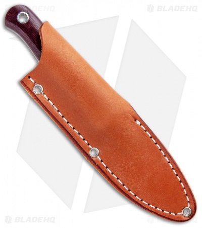 Bark River Ultra-Lite Bushcrafter Knife Burgandy Canvas Micarta (3.375" Satin)