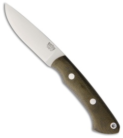 Bark River Featherweight Fox River Knife Green Canvas Micarta (3.25