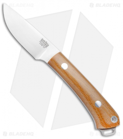 Bark River Mini Fox River Natural Micarta Fixed Blade Knife (2.9" Satin 3V)