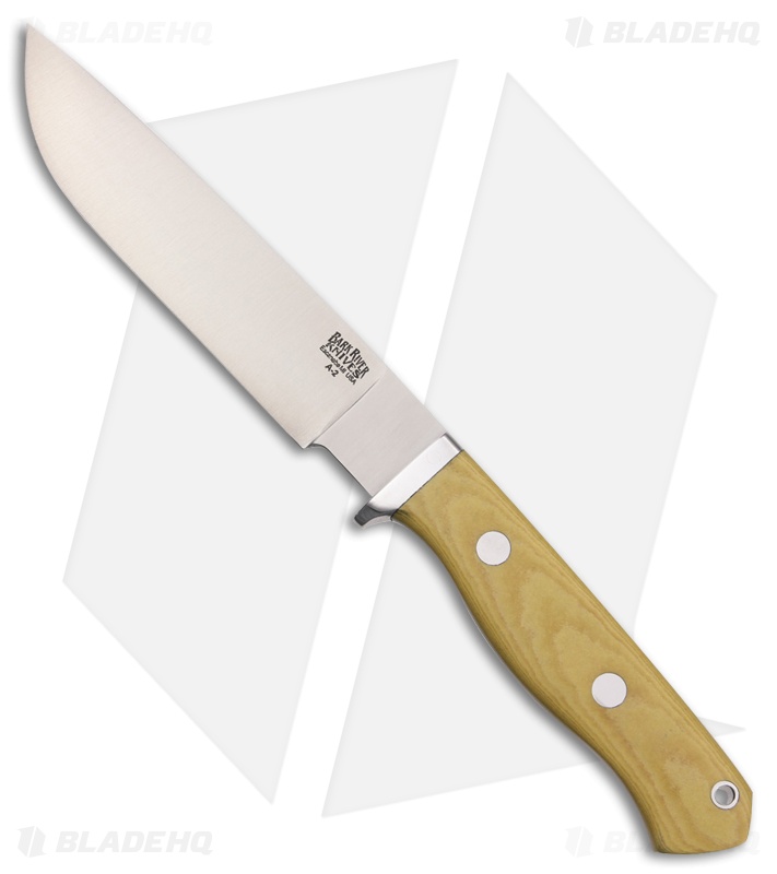Bark River Gameskeeper II Fixed Blade Knife Antique Ivory Micarta (5" A-2)