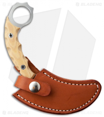 Bark River Ghost II Fixed Blade Knife Antique Ivory Micarta (3.5" Satin)