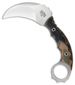 Bark River Ghost II Fixed Blade Knife Camo G-10 (3.5" Satin)