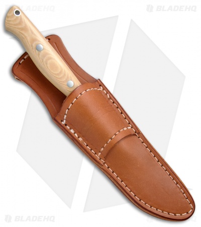 Bark River Knives Gunny Antique Ivory Micarta Fixed Blade Knife (3.75" Satin)