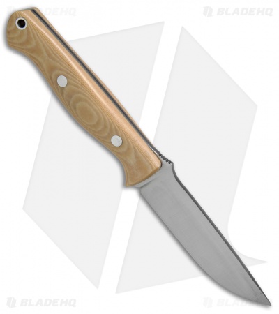 Bark River Knives Gunny Antique Ivory Micarta Fixed Blade Knife (3.75" Satin)