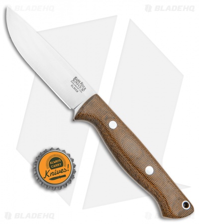 Bark River Gunny Hunter LT Fixed Blade Knife Tan Micarta (3.75" Elmax)