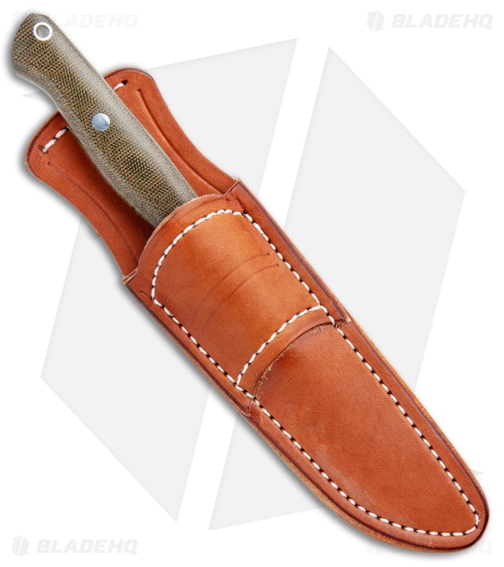 Bark River Gunny Hunter LT Fixed Blade Knife OD Green Micarta (3.75" Elmax)