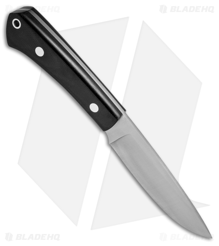 Bark River Knives Highland Special Fixed Blade Knife Black Micarta (4" Satin)
