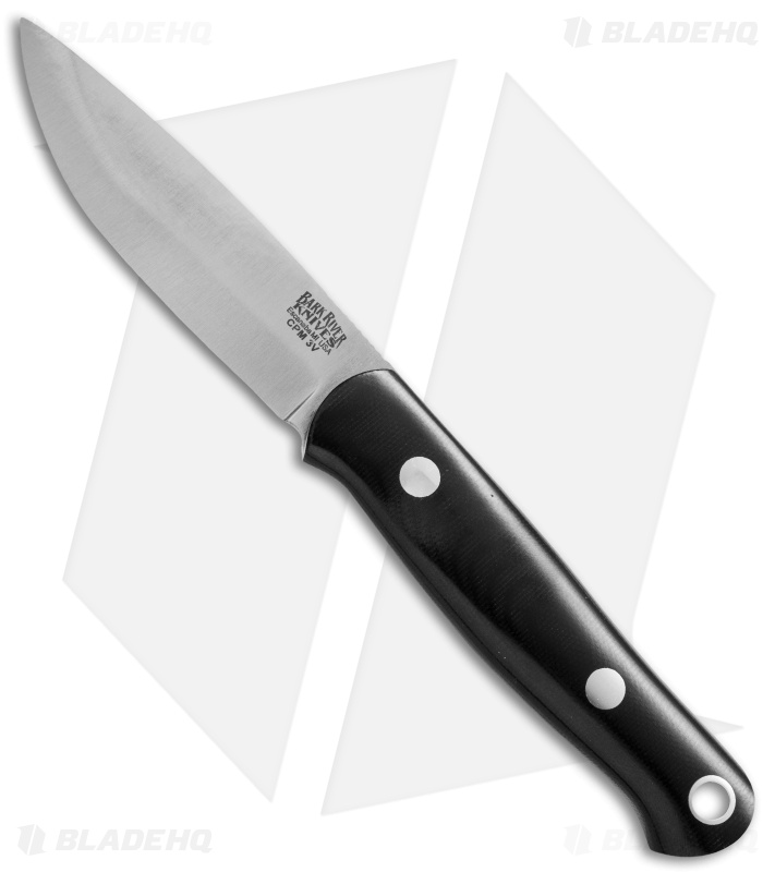 バークリバー  ハイスカンジ　bark bushcrafter Bark River Bushcrafter Fixed Blade Knife Black Canvas Micarta