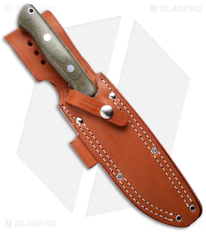 Bark River Knives Bravo 1.5 Field Knife Green Canvas Micarta (5.75