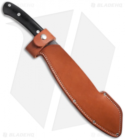 Bark River Knives Parang Knife Black Canvas Micarta (11.75" Satin)