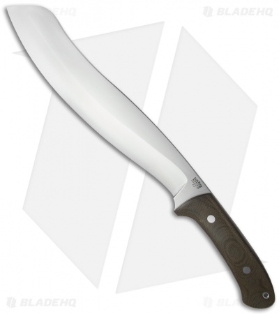 Bark River Knives Parang Knife Green Canvas Micarta (11.75