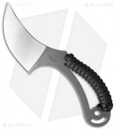 Bastinelli Cal Persian Fixed Blade Neck Knife Black Cord (2.5" Satin)