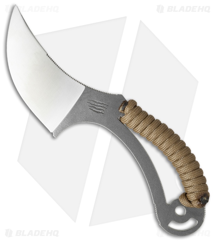 Bastinelli Cal Persian Fixed Blade Neck Knife Coyote Cord (2.5" Satin)