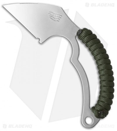 Bastinelli Moon's Kiss Fixed Blade Neck Knife OD Green Cord (1.75" Satin)