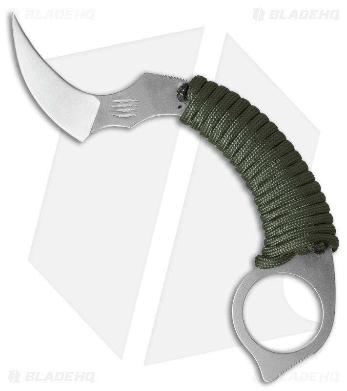 Bastinelli Rancunier Fixed Blade Neck Knife OD Green (1.875" Satin)
