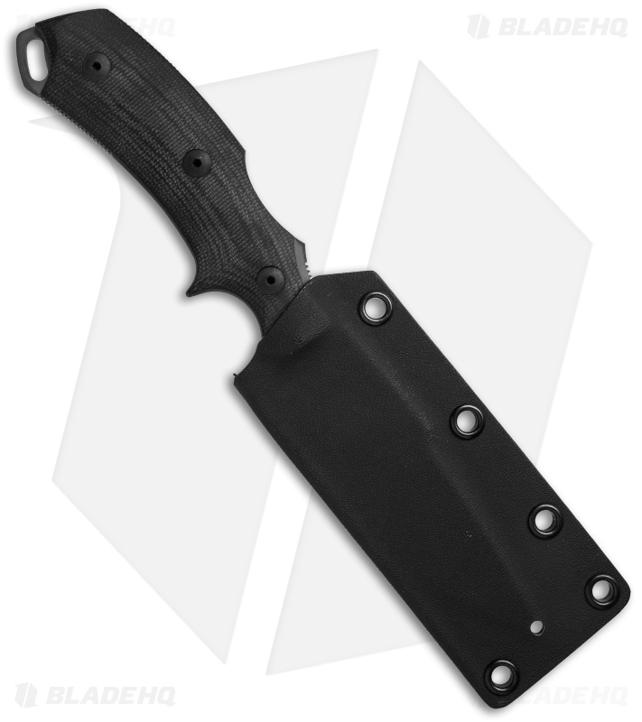 Bastinelli RED Fixed Knife Black Micarta (4" Black)