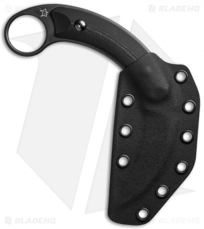 Bastinelli Kalinou Karambit Fixed Blade Knife (2.75" Black PVD) Fox