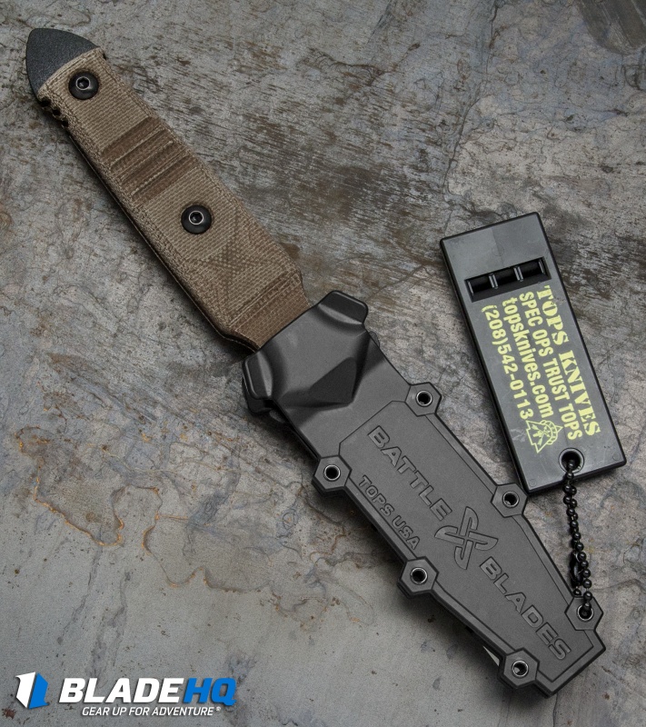 Battle Blades Wolfhawk Strikar Dagger Fixed Blade Knife Brown G-10 (3" Black) 