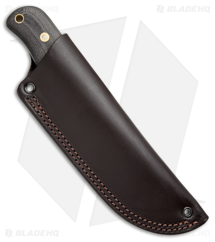 Battle Horse Knives Hawg Dog Fixed Blade Knife Black Micarta (4.75" Satin) BHK