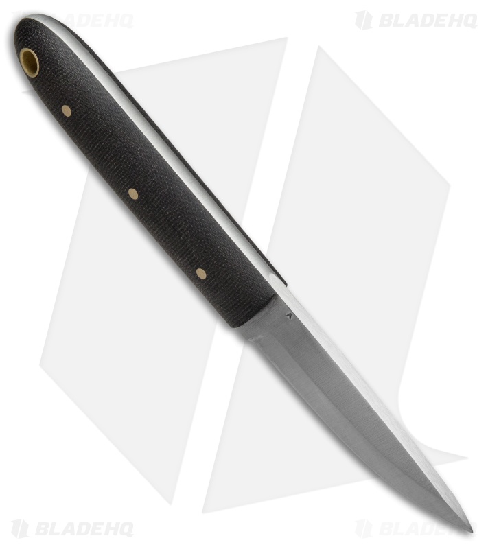 Battle Horse Knives Jump Jak Fixed Blade Knife Black Micarta (3.1" Satin) BHK