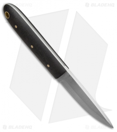 Battle Horse Knives Jump Jak Fixed Blade Knife Black Micarta (3.1" Satin) BHK