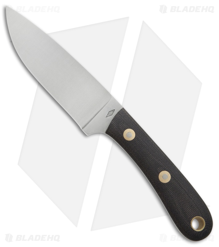 Battle Horse Knives Patriot Scout Fixed Blade Black Micarta (4.25" Satin) BHK