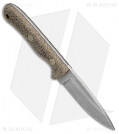 Battle Horse Knives Pit Bull Fixed Blade Knife Natural Micarta (3.5" Satin) BHK 