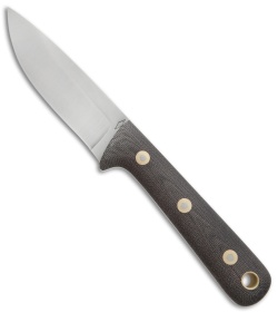 Battle Horse Knives Woodsman Pro Fixed Blade Black Micarta (3.8" Satin) BHK