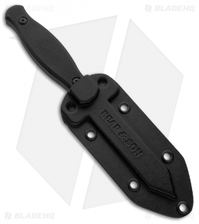 Bear & Son Cutlery Ninja II Fixed Blade Knife Zytel (3.5" Black)