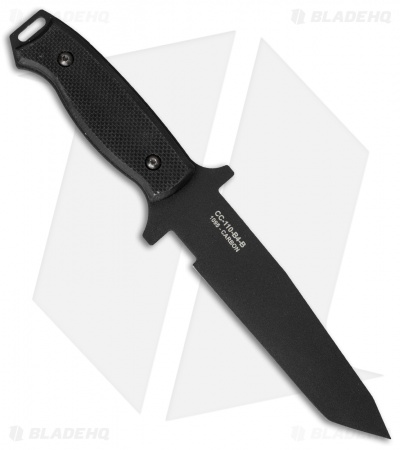 Bear OPS CC-110-B4-B Tanto Fixed Blade Knife G-10 (5.5" Black)