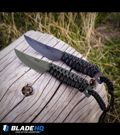 Behring Made Pro LT Caper Fixed Blade Knife Black (3.625" OD Green)