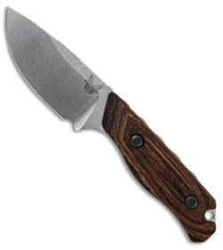 Benchmade 15017 Hidden Canyon Hunter Knife Wood Fixed Blade (2.79&quot; Stonewash) | 125161