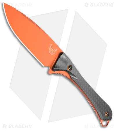 Benchmade Altitude Fixed Blade Knife Orange Cerakote w/ CF 15201OR