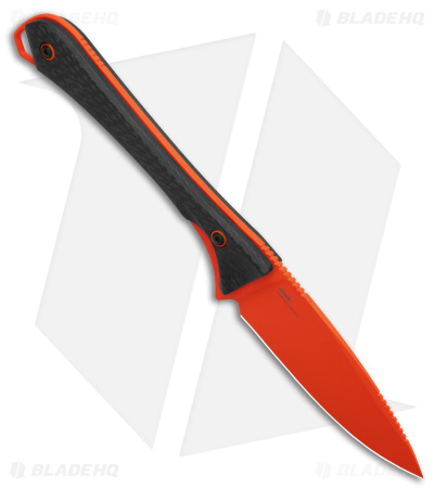 Benchmade Altitude Fixed Blade Knife Orange Cerakote w/ CF 15201OR