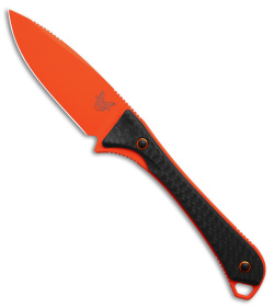 Benchmade Altitude Fixed Blade Knife Orange Cerakote w/ CF 15201OR