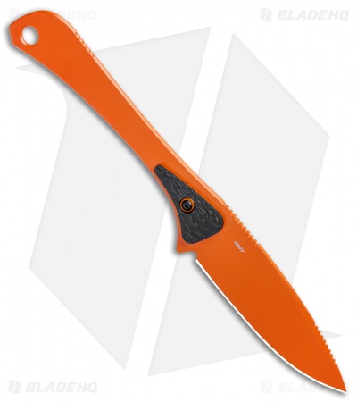 Benchmade Altitude Fixed Blade Knife Orange + Carbon Fiber (3" Orange) 15200ORG