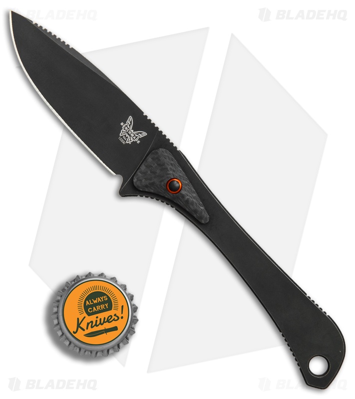 Benchmade Altitude Fixed Blade Knife (3" Black) 15200DLC