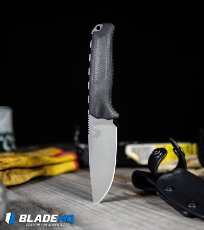 Benchmade Steep Country Knife Black (3.5" Stonewash) 15008-BLK